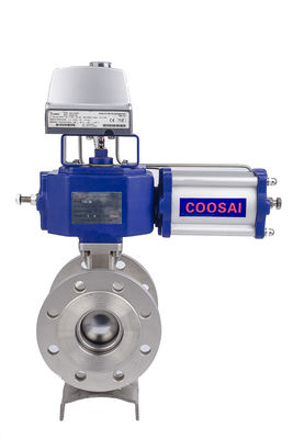 Temperature Range -20C To 200C Segment Ball Valve 1''-10'' DN25-DN250 for Pulp Paper/Pharmacy/Beverage Food